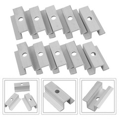 4/10x Solar Middle Clamp PV For Frame Height 25-50MM Aluminum Alloy Clamp Set