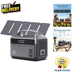 Compact 300W Power Station with 40W Solar Panel – Efficient Home & Travel Backup