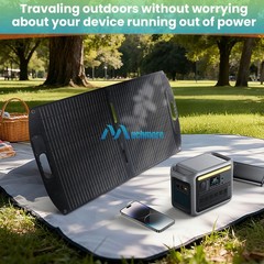 100W Foldable Solar Panel Kit Self-support Waterproof for Outdoor RVs Van Trip