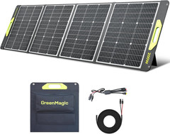 200 Watt Portable Solar Panel, 23.5% High Efficiency 200W Foldable Solar Panel C