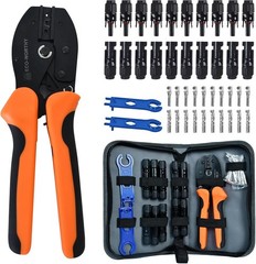 ECO-WORTHY Solar Crimper Tool Kit 13 PCS Solar Tools – a Crimper, 10 Pairs of…