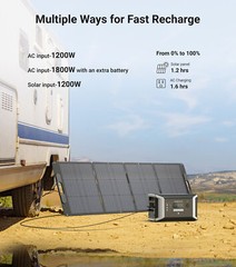 Dabbsson 2000W 1024Wh Portable Power Station LiFePO4 Battery for Camping home US