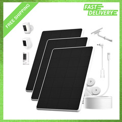 6W Solar Panel for Ring Spotlight Cam Battery Stick Up Cam Battery High