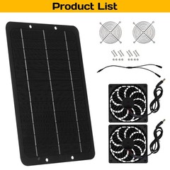 30W Solar Powered Fan for Shed,Chicken Coop,Greenhouse Waterproof Exhaust Fan us