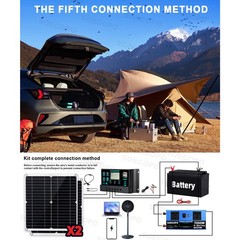 Powerful 7000W Solar Generator Kit | Inverter, 2pcs Solar Panels + Controller