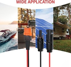 12AWG XT60i to Solar Charging Cable for Portable Power Station & Solar Generator