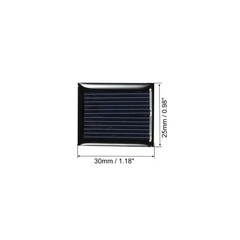 5Pcs Mini Solar Panel Cell 1V 80mA 0.08W 30mm x 25mm for DIY Project