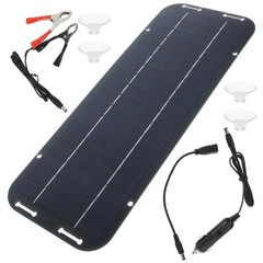 30W Watt 12V Mono Solar Panel Trickle Charger Kit Maintainer Car Boat Waterproof