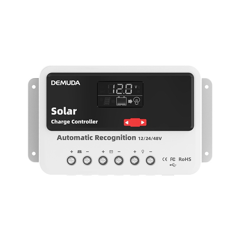 30A 40A 50A 60A Solar Panel Charge Controller 12/24/48V LCD Regulator Charger