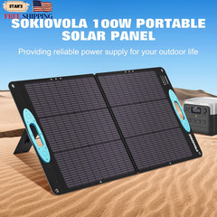 100W Portable Solar Panel for Power Station ETFE Portable Foldable Solar Char…