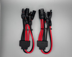 Solar Panel Y Branch Connectors 2PK MF/MMMFFF 3 Connections IP68 Waterproof