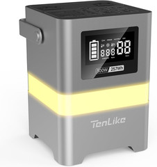 Portable Power Station, 300W Solar Generator 257Wh with Color LED Light, PD 100W