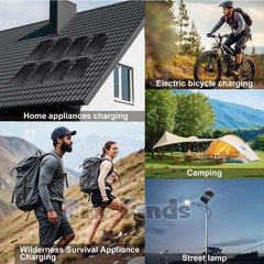 200W/400W 12/24V Solar Panel Mono HighEfficiency PV for Sunshed Camping Generate