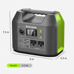 Enginstar Solar Generator, 300W Portable Power Station, 296Wh Lithium Battery Ba