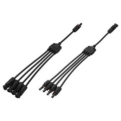 Solar Panel Connector Y Branch 4 to 1 Parallel Solar Panel Splitter 4 Way 1Set
