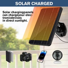 15W 5V Solar Panel USB Power CCTV Camera Security Cam Battery Charger Outdoor