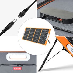 Flashfish 18V/100W Foldable Solar Panel Solar Charger Power Station Outdoor D6W7