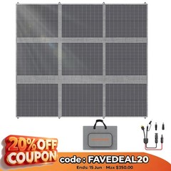 Mhpowos 400W solar panel Portable Foldable for Camper Camping solar powerstation