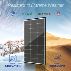 JJN 100 Watt Solar Panel, NType 16BB High Efficiency 12 Volt Solar Panels, 25…