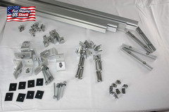 Solar Panel Mounting Kit to Mount for 10 Solar Panels, with Clamps, L-Brackets &