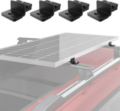 Bougerv Solar Panel T-Slot Mounting Kit Fits for Auto Cross Bars with T-Track to