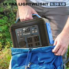 iFanze Portable Power Station 300W, 296Wh 80000mAh Lithium Battery Power Solar G
