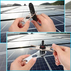 6 Pcs Solar Panel Connector Tool Solar Metal Spanner Wrench Solar PV Disconne…