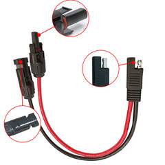 2M 16AWG SAE to SAE Extension Cable Quick Disconnect Wire Harness Cord
