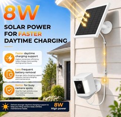 Solar Panel for Ring Camera, 3-Pack Solar Panel Charger Compatible with Ring