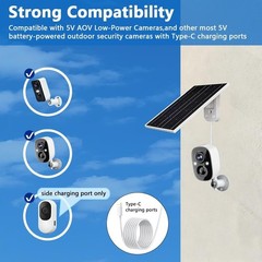 23% Efficiency Eco-Friendly Solar Panel – USB C Waterproof Charger for Security