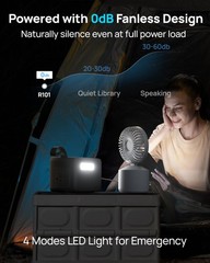 DaranEner 2026 Portable Power Station 89.6Wh LiFePO4 Battery Solar Power Bank