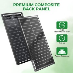 100W 200W 300W 400W 500W 1000W Bifacial Solar Panel 12V 18BB Mono Home RV Power