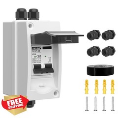 YQBYJING 40A DC Solar Disconnect Switch Box