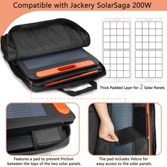 Padded Carrying Case for 2 Solar Panels | Waterproof, Anti-Rub Strap, 1680D Oxfo