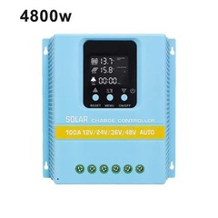100A For MPPT For Solar Controller LCD Backlit Display Dual USB Charging Ports