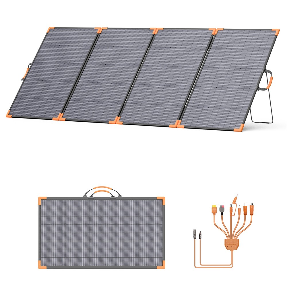 Bifacial Portable Solar Panel 400w for BLUETTI Elite 200 V2 300 400 Powerstation