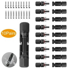 10 Pairs Waterproof Male Female M/F Wire Cable Connectors Set Solar Panels 30A