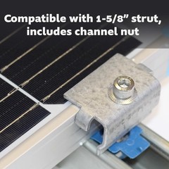 SPEC158-5PK Solar Panel End Clamps for 1-5/8 in. Steel Strut Channel, Solar P…