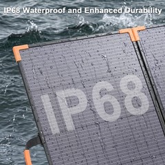 MHPOWOS 400 watt Portable Foldable Solar Panel Bifacial for Ecoflow Delta Pro 3