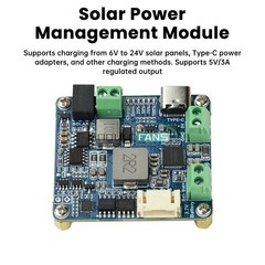 6-24V Solar Panel Power Management Module 5V 3A Supports MPPT, PD QC FCP SFCP