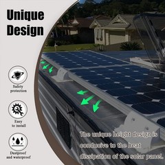 Reliable ABS Mounting Brackets for Solar Panels on RV and Camper Van Roofs