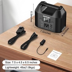 Portable Power Station Solar Generator Panel Power Bank Outlet Camping Emergency