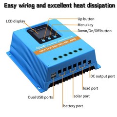 12V Solar Battery Maintainer Trickle Charger Car Boat RV /MPPT Charge Controller