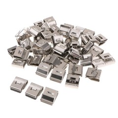 50X PV Solar Panel Wire Cable Clips Nine Fastener Clips