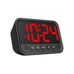 Aesthetic LED Digital Alarm Clock with Touch Control Snooze Feature for Comfort