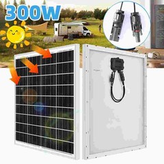 300W Solar Panel Aluminum Frame Waterproof Solar Power Panel RV Home Off Grid