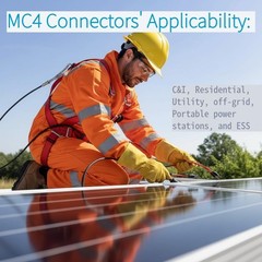 MC4 Y Connector Solar Adapter Plug Kit Solar Cable Y Connector 1pc