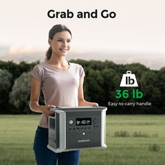 Dabbsson 3030Wh 1200W Power Station Expandable w/ Extra Battery for Home Camping