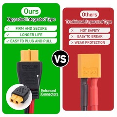 10FT/3M Solar Panel Extension Cable XT60 Solar Extension Connector Adapter Cable