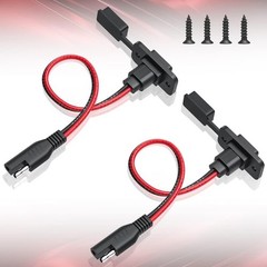 Versatile SAE Flush Mount Connector Set for Solar Generators & Vehicles – 1.15ft